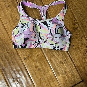 Avia Pink and Yellow Sports Bra